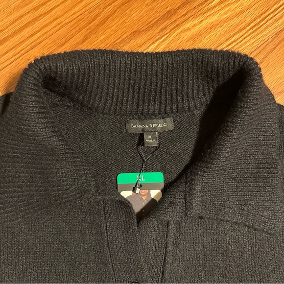 NEW Banana Republic Soft and Stretchy Black Button Front Cardigan Size XL - Picture 4 of 8